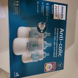 Philips Avent Anti-Colic Baby Bottles - Blue and White